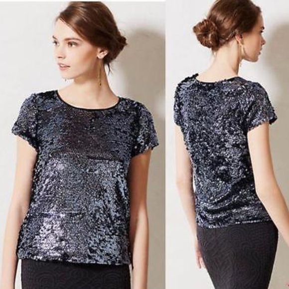 Anthropologie Tops - •Anthropologie• Sequin Tee